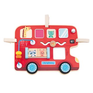 Lelin® Houten Activiteitenbord – Bus